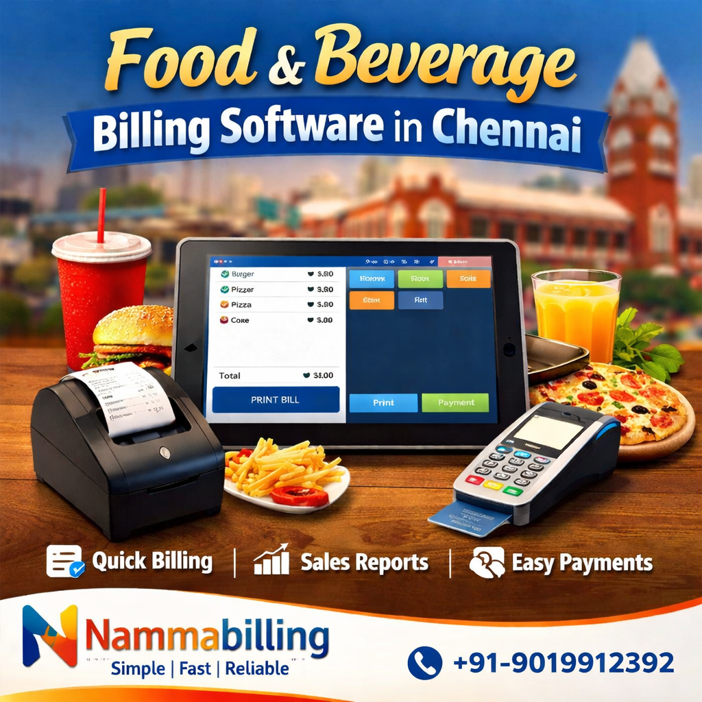 Food and Beverage Billing Software in Chennai